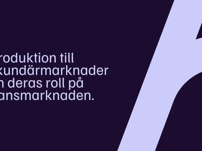 Omslagsbild - Introduktion till sekundärmarknader och deras roll på finansmarknaden